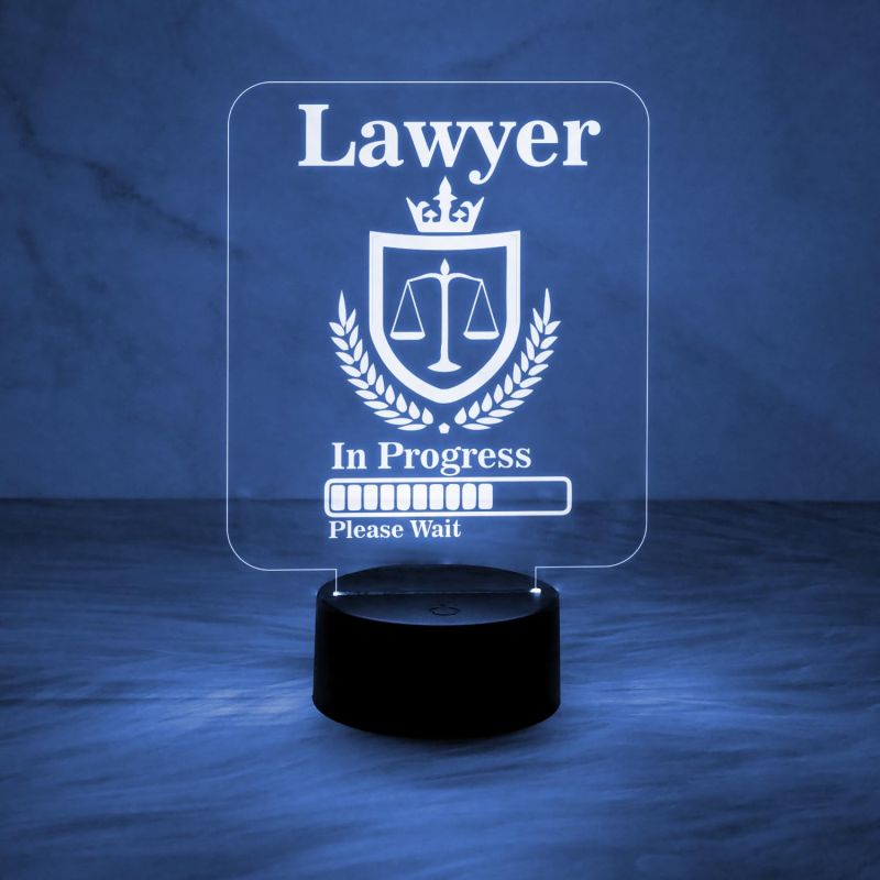 Future Lawyer Gift for LLB Student | Home Decor Light | Automatic Color Changing Light & On/Off Touch Button | Gift for Lawyer Student