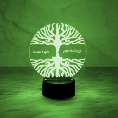 Personalized Name Lamp with Automatic Color Chnaging Light & On/Off Touch Button Psychology Graduation Gift for Students