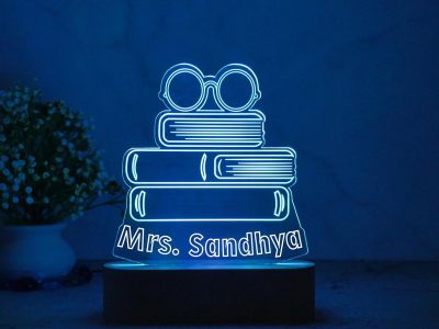 Personalized Best Teacher Gift Lamp Customized with Name | Teachers Day Surprise Gift | Teachers Day Gift for Mam & Sir