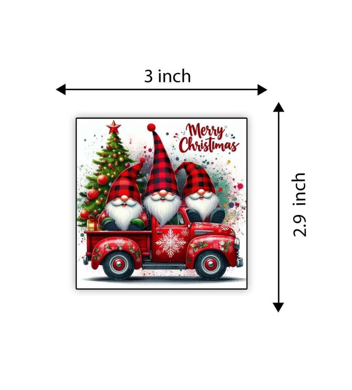 Merry Christmas Fridge Magnet with Santa Claus Magnets for Kitchen ...