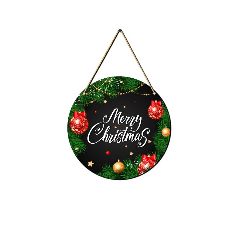 Merry Christmas Wall Hanging | Christmas Home Decor | Door Hanger | Christmas Wall Art Decor | Office Wall Decoration (Design 3)