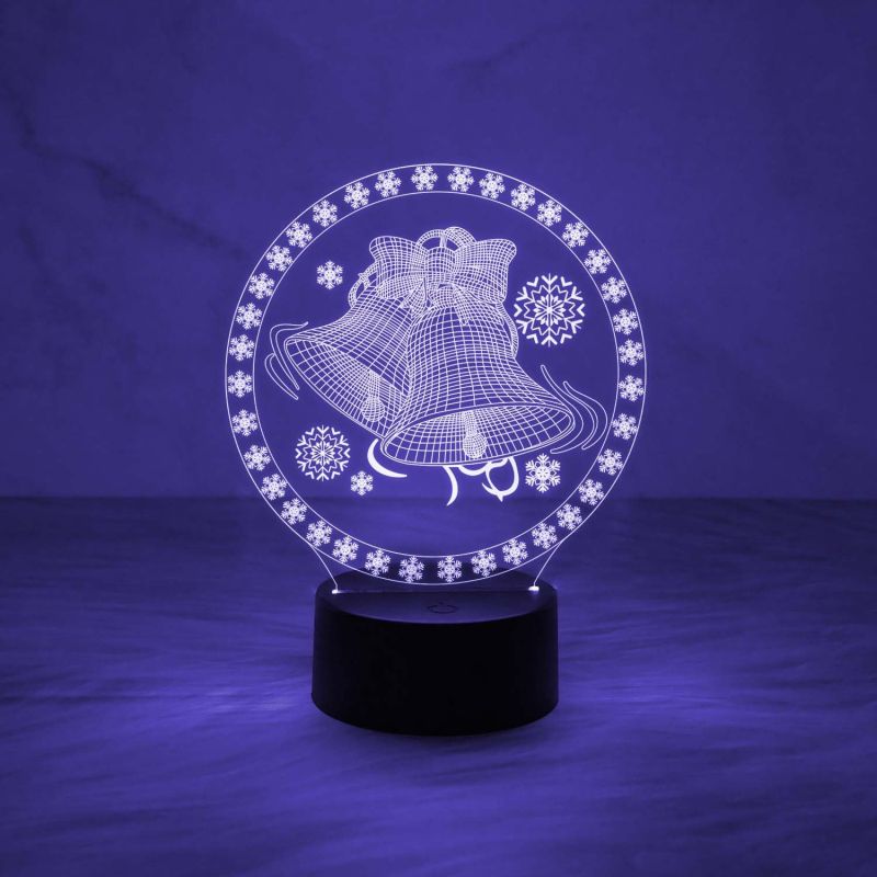 Christmas Bell Night Lamp Christmas Nightlight Festival Decoration Bedroom Bedside Lamp