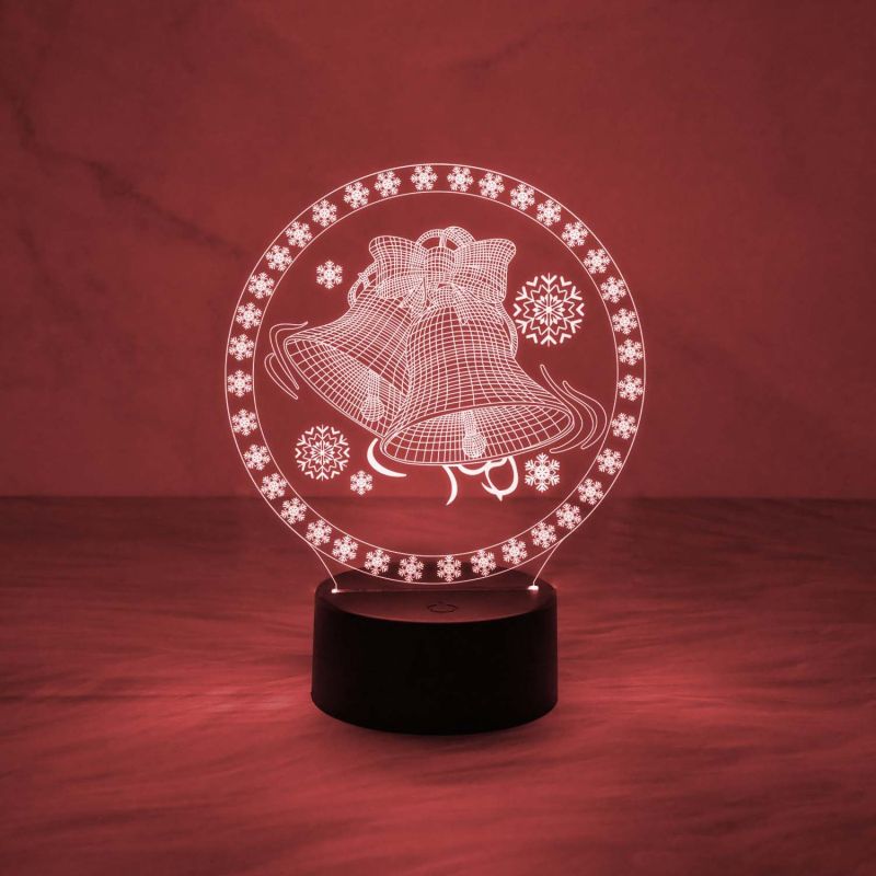 Christmas Bell Night Lamp Christmas Nightlight Festival Decoration Bedroom Bedside Lamp