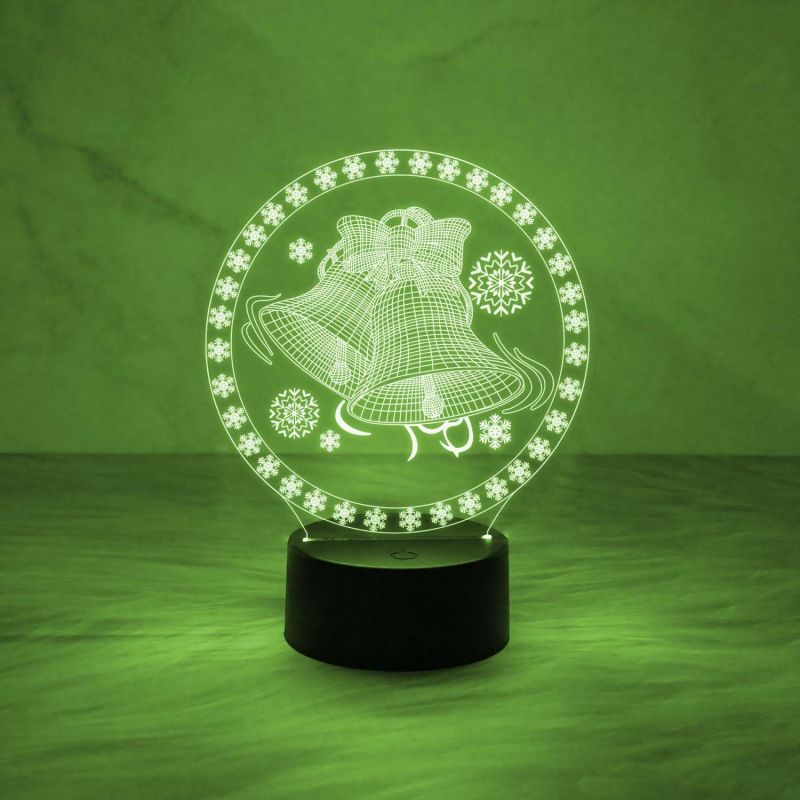 Christmas Bell Night Lamp Christmas Nightlight Festival Decoration Bedroom Bedside Lamp