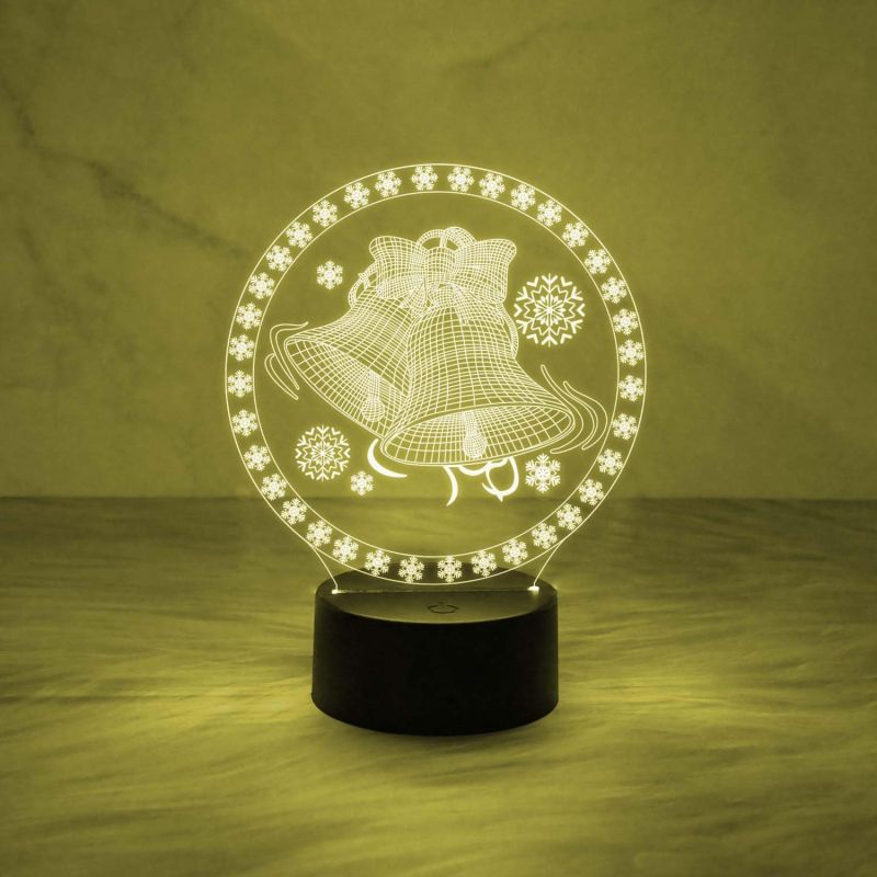 Christmas Bell Night Lamp Christmas Nightlight Festival Decoration Bedroom Bedside Lamp
