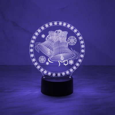 Christmas Bell Night Lamp Christmas Nightlight Festival Decoration Bedroom Bedside Lamp