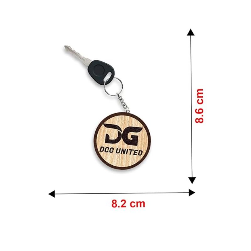 Personalized Wooden Keychain For Bike Car Scooty | Customized With Name & Logo