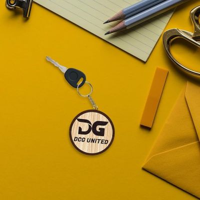 Personalized Wooden Keychain For Bike Car Scooty | Customized With Name & Logo