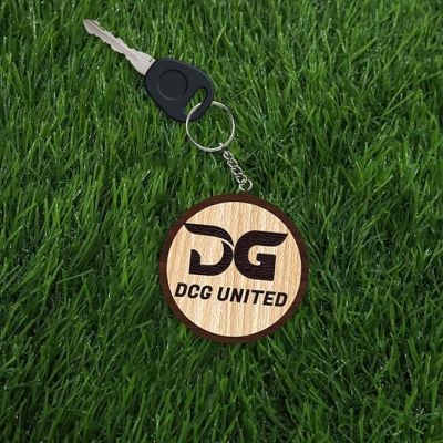 Personalized Wooden Keychain For Bike Car Scooty | Customized With Name & Logo