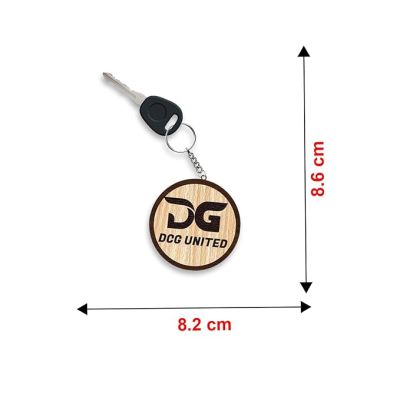Personalized Wooden Keychain For Bike Car Scooty | Customized With Name & Logo