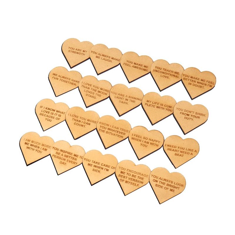 20 Reasons Why I Need You Wooden Message Box