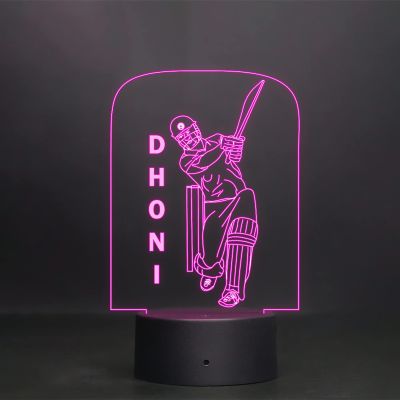Cricketer 3D Illusion Night Light with 7 Color Changing Light and Remote Control Desk Table lamp