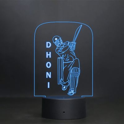 Cricketer 3D Illusion Night Light with 7 Color Changing Light and Remote Control Desk Table lamp