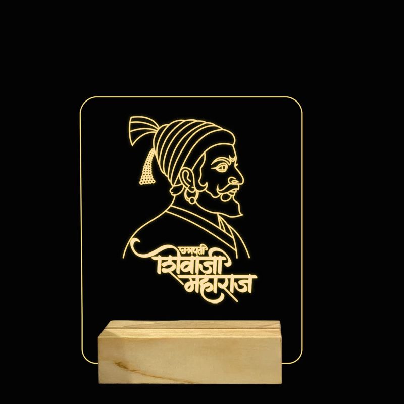 Chhatrapati Shivaji Maharaj Acrylic Night lamp