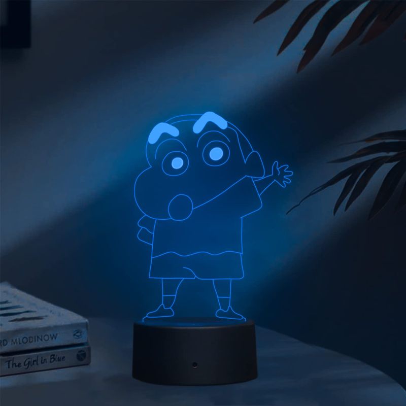 Led Night Light Cartoon shinchan741 Acrylic lamp 7 Color Changing Light Home Decor lamp