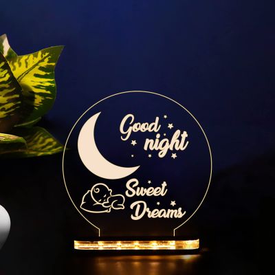 Good Night Sweet Dream Night lamp with Warm White Light