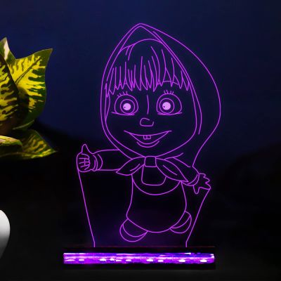 3D masha The bear453 Night lamp with 16 Color Changing Light & Remote Control