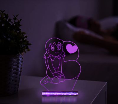 3D Illusion Suzuka Night lamp for Kids Room Decor Light 16 Color Changing Light with Remote Control