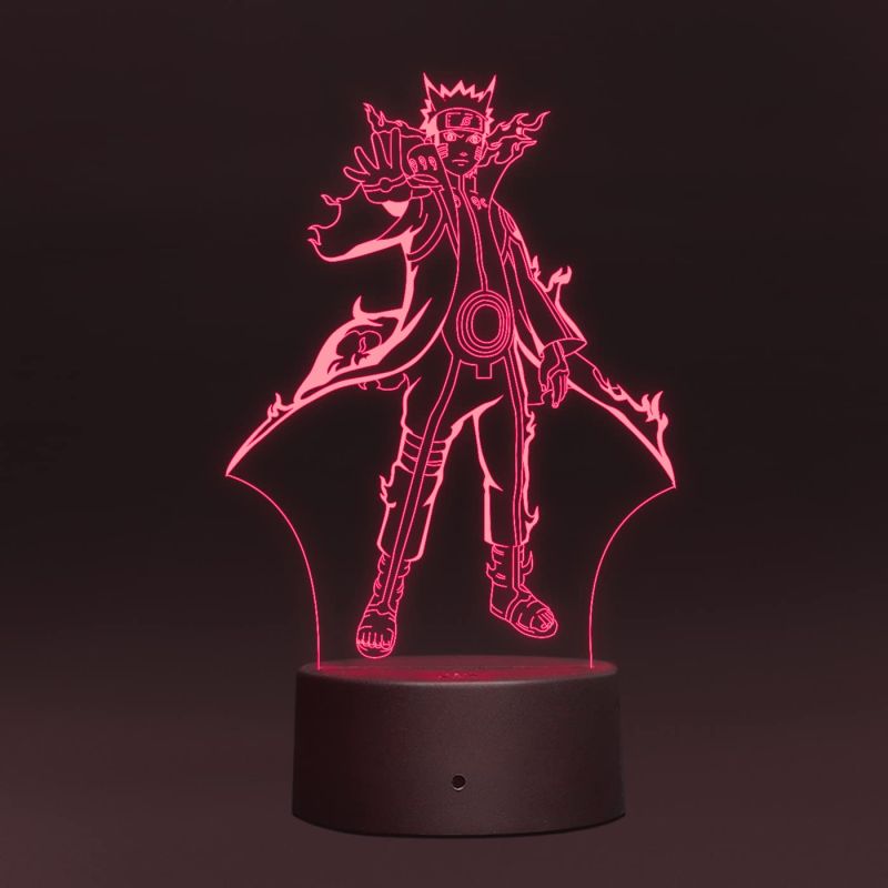 NaturoHokage356 Acrylic led Night lamp with 7 Color Changing Light and Remote Control