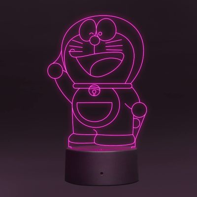 doraemon652 Night lamp for Kids Bedroom 7 Color Changing Light with Remote Control