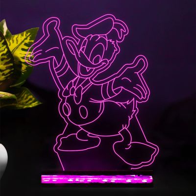 3D Illusion Cartoon Night Lamp with 16 Color Changing Light with Remote Contro