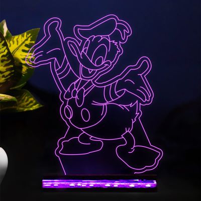 3D Illusion Cartoon Night Lamp with 16 Color Changing Light with Remote Contro