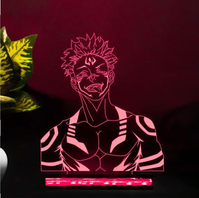 Acrylic Anime Night LED Lamp For Home Decoration & Gifting 16 Color Changing Light With Remote