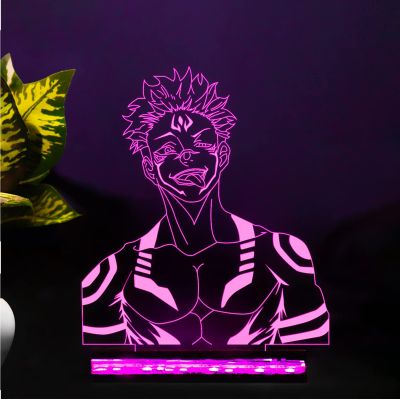 Acrylic Anime Night LED Lamp For Home Decoration & Gifting 16 Color Changing Light With Remote