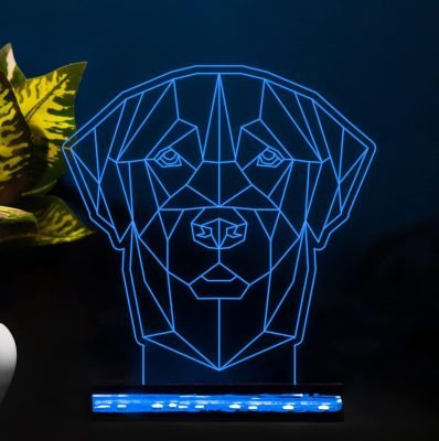 Dog Puppy Figure 3D lamp 7 Color Changing 3D Optical Illusion lamp