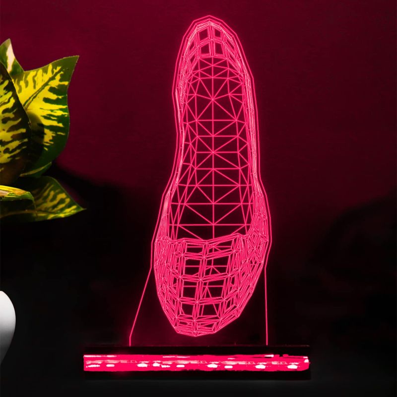 high Heel 3D Illusion Night lamp 16 Color Change led with Remote Control