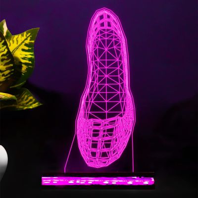 high Heel 3D Illusion Night lamp 16 Color Change led with Remote Control