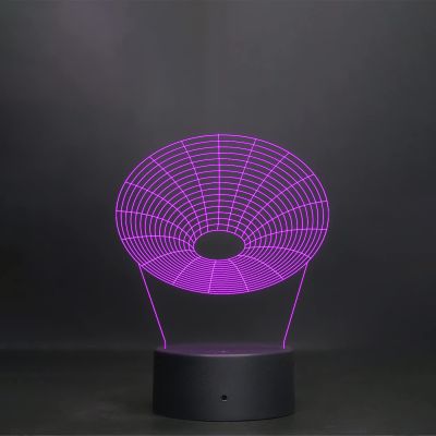 3D Illusion Wireframe Shape Night lamp