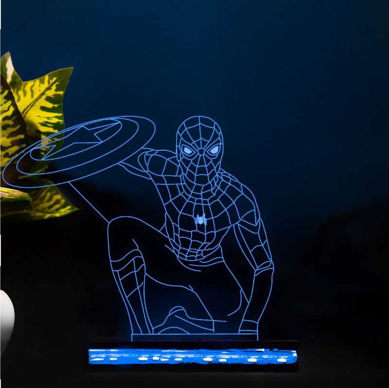spiderman457 3D Illusion Night lamp for Kids Bedroom 16 Color Changing Light with Remote Control