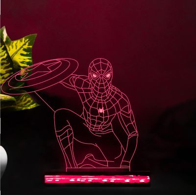 spiderman457 3D Illusion Night lamp for Kids Bedroom 16 Color Changing Light with Remote Control