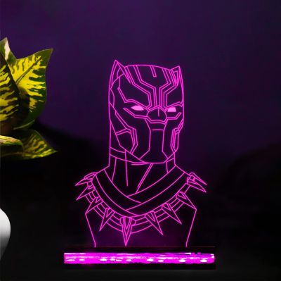BlackPanther785 3D Led Night Light 16 Color Changing Light with Remote Control Desk Table lamp Light