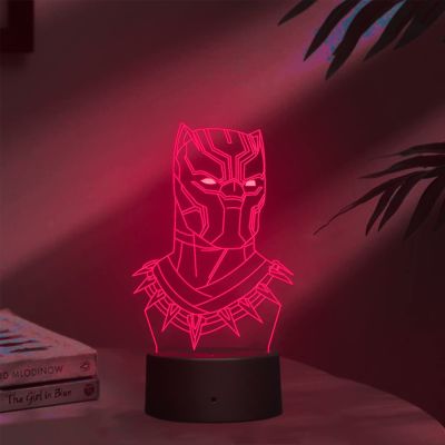 BlackPanther152 3D Led Night Lamp for Kids Bedroom 7 Color Changing Light with Remote Control