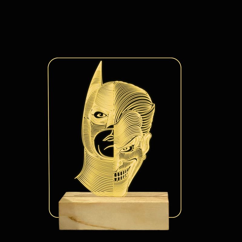BatmanJoker365 3D Illusion Night lamp Double face Light Anime Home décor Light