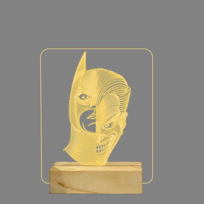 BatmanJoker365 3D Illusion Night lamp Double face Light Anime Home décor Light