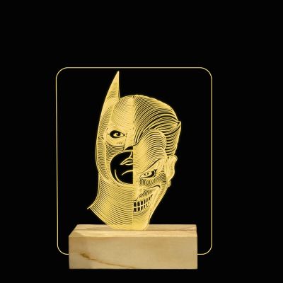 BatmanJoker365 3D Illusion Night lamp Double face Light Anime Home décor Light