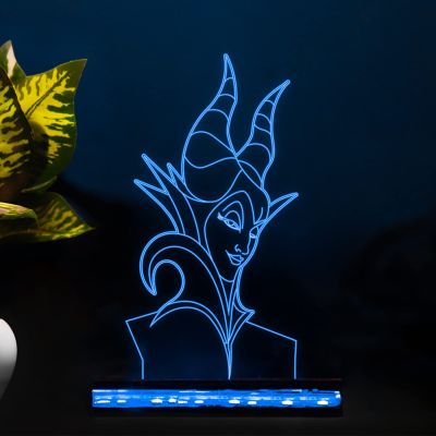 3D Illusion disneyvillains369 Acrylic Deck Table lamp 16 Color Changing Light with Remote Control