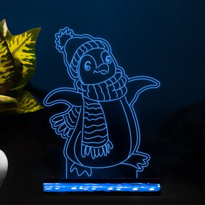 3D Illusion Pigeon Night lamp for Kids Bedroom Gift for Children's Boys Girls (Multicolored)