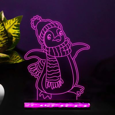 3D Illusion Pigeon Night lamp for Kids Bedroom Gift for Children's Boys Girls (Multicolored)