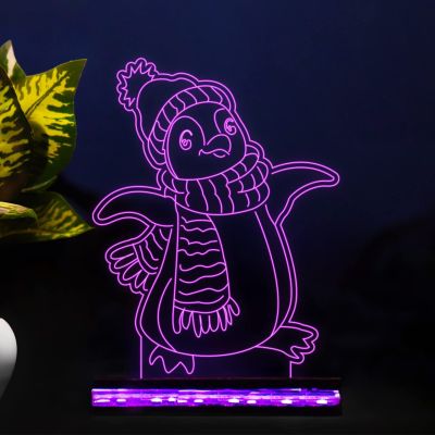 3D Illusion Pigeon Night lamp for Kids Bedroom Gift for Children's Boys Girls (Multicolored)
