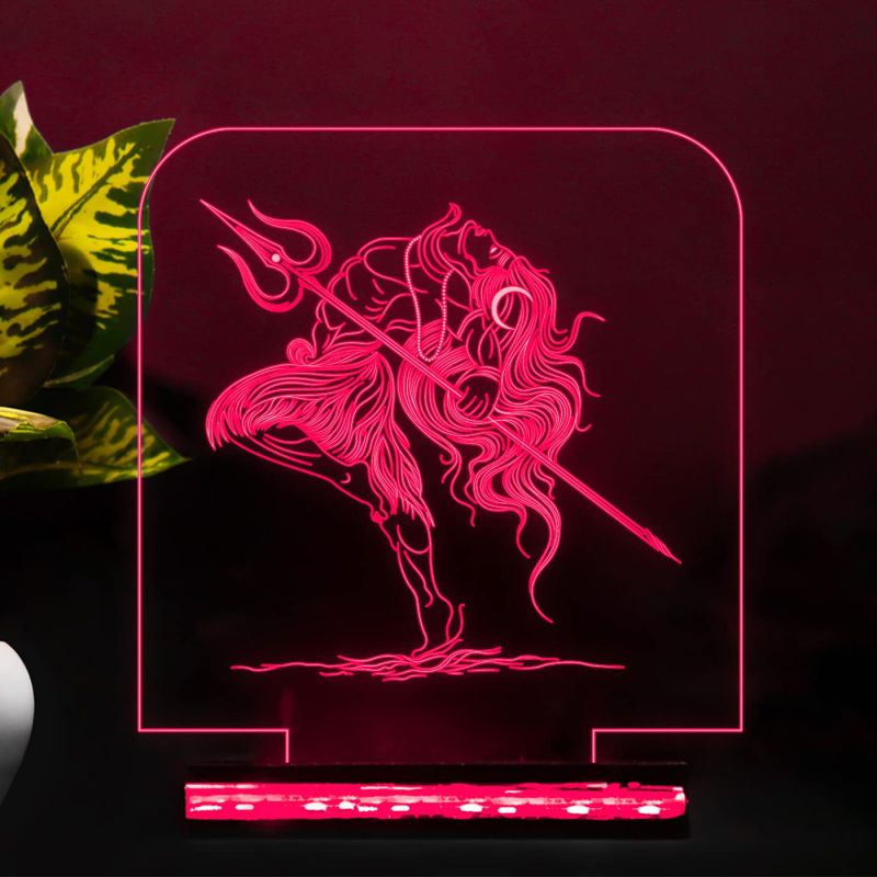 Shiv shambhu 3D Illusion lamp 16 Color Changing Light with Remote Control