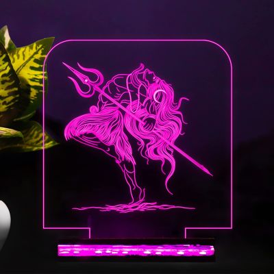 Shiv shambhu 3D Illusion lamp 16 Color Changing Light with Remote Control