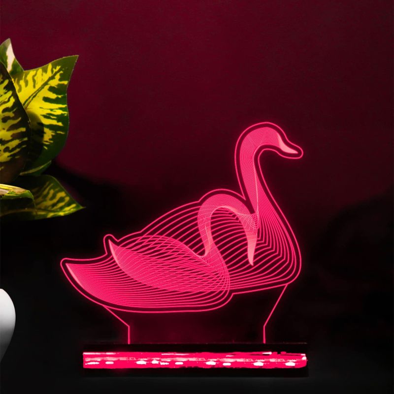 3D Illusion Duck Night lamp 16 Color Changing Light Light with Remote Control