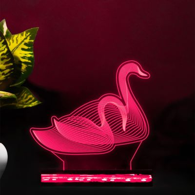 3D Illusion Duck Night lamp 16 Color Changing Light Light with Remote Control