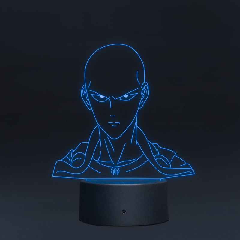 one Punch Man saitama564 Anime Figure Night lamp 7 Color Changing Light with Remote Control