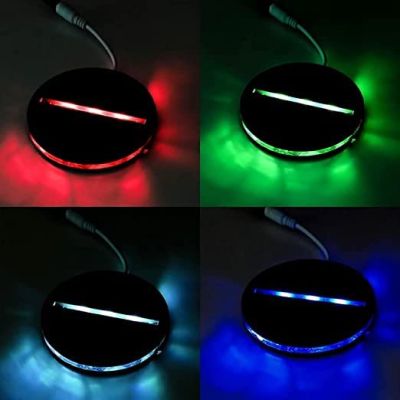 Customized Alphabet and Name LED Night Light 7 Color Changing Light with Remote Control (D)