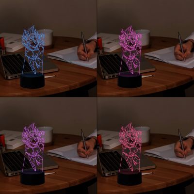 Dragon Ball Z645 LED Night Lights 7 Color Changing Anime Home Decor Light,